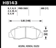 Load image into Gallery viewer, Hawk 97-01 Honda Prelude HP+ Street Front Brake Pads Brake Pads - Performance Hawk Performance   