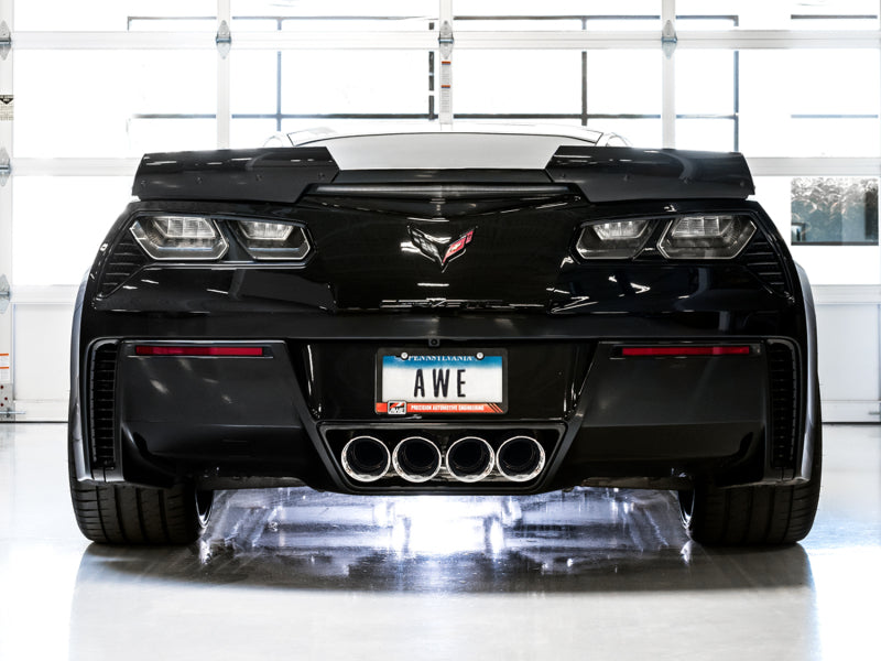 AWE Tuning 14-19 Chevy Corvette C7 Z06/ZR1 (w/o AFM) Track Edition Axle-Back Exhaust w/Chrome Tips Axle Back AWE Tuning   