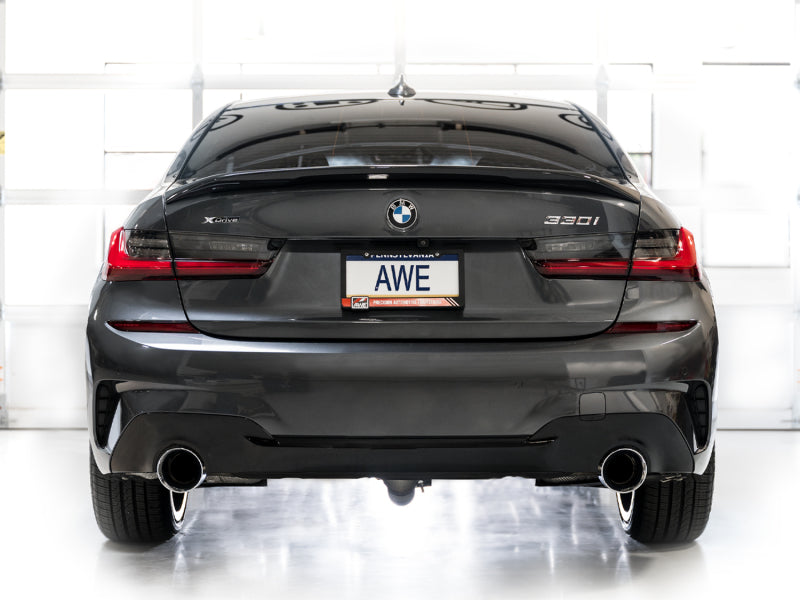 AWE 19-23 BMW 330i / 21-23 BMW 430i Base G2X Touring Axle Back Exhaust - Chrome Silver Axle Back AWE Tuning   