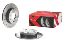 Load image into Gallery viewer, Brembo 2008 Audi A3/2010 VW Golf/05-10 Jetta Rear Premium Xtra Cross Drilled UV Coated Rotor Brake Rotors - Drilled Brembo OE   