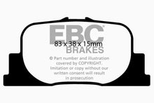 Load image into Gallery viewer, EBC 00-01 Lexus ES300 3.0 Yellowstuff Rear Brake Pads Brake Pads - Performance EBC   