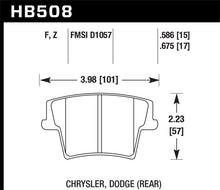 Load image into Gallery viewer, Hawk 05-10 Chrysler 300 (except SRT8) / 08 Dodge Challenger / 09-10 Dodge Challenger SE/RT HPS Brake Pads - Performance Hawk Performance   