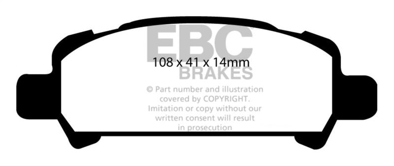 EBC 01-02 Subaru Impreza 2.0 Turbo WRX Bluestuff Rear Brake Pads Brake Pads - Racing EBC   