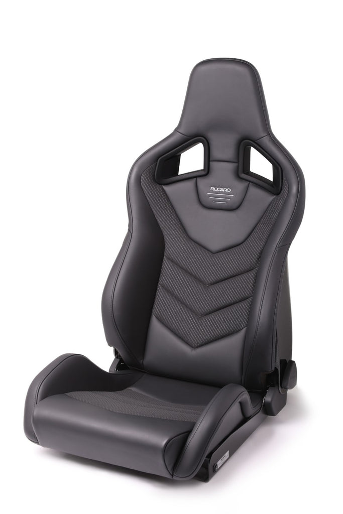 Recaro Sportster GT Driver Seat - Black Leather/Carbon Weave Reclineable Seats Recaro   