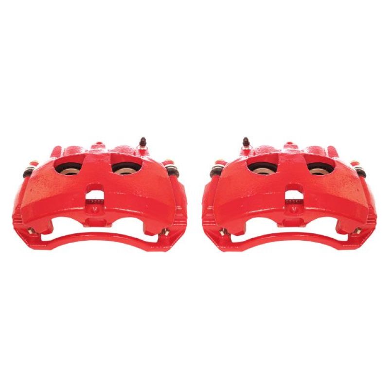 Power Stop 09-10 Dodge Ram 2500 Front Red Calipers w/Brackets - Pair Brake Calipers - Perf PowerStop   