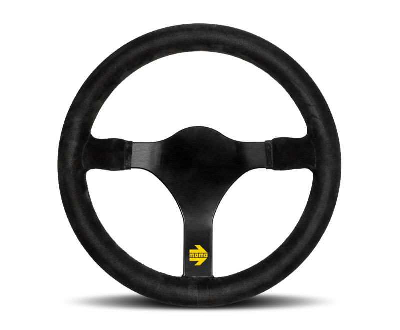 Momo MOD31 Steering Wheel 320 mm -  Black Suede/Black Spokes Steering Wheels MOMO   