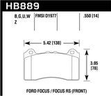 Hawk 2017 Ford Focus DTC-60 Race Front Brake Pads