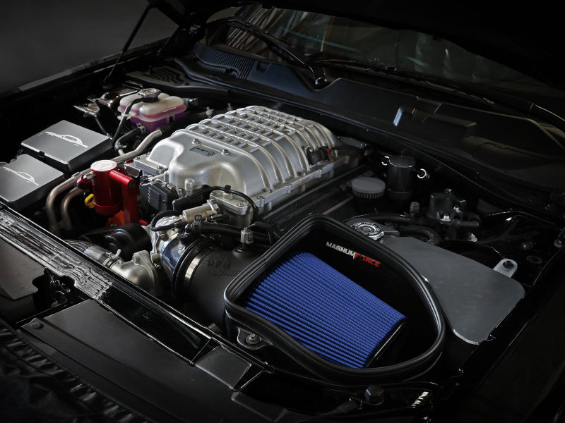 aFe 19-23 Dodge Challenger Hellcat V8-6.2L (sc) Magnum FORCE Stage2 Cold Air Intake System w/Pro 5R Cold Air Intakes aFe   
