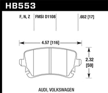 Load image into Gallery viewer, Hawk 06-07 Audi A6 Quattro / 03-04 RS6 / 04-08 S4 HPS Street Rear Brake Pads Brake Pads - Performance Hawk Performance   