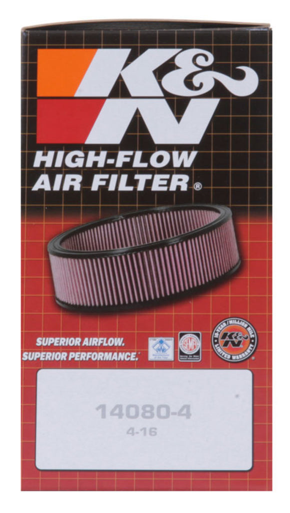 K&N Custom Air Filter Round 5.25 inch ID 6.25 inch OD 2.5 inch Height Air Filters - Drop In K&N Engineering   