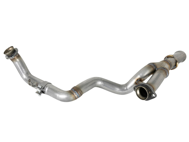 aFe POWER Twisted Steel Y-Pipe 2-1/4in 409 SS Exhaust System 2018 Jeep Wrangler (JL) V6-3.6L X Pipes aFe   