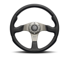 Load image into Gallery viewer, Momo Race Steering Wheel 320 mm - Black Leather/Anth Spokes Steering Wheels MOMO   