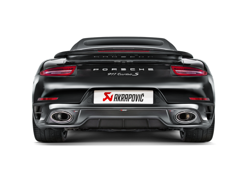 Akrapovic 14-15 Porsche 911 Turbo/Turbo S (991) Slip-On Line (Titanium) w/ Carbon Titanium Tips Muffler Akrapovic   