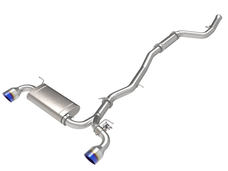 aFe POWER Takeda 2021 Toyota Supra 2.0L (t) 2.5in-3in 304 SS CB Exhaust w/ Blue Tips Catback aFe   