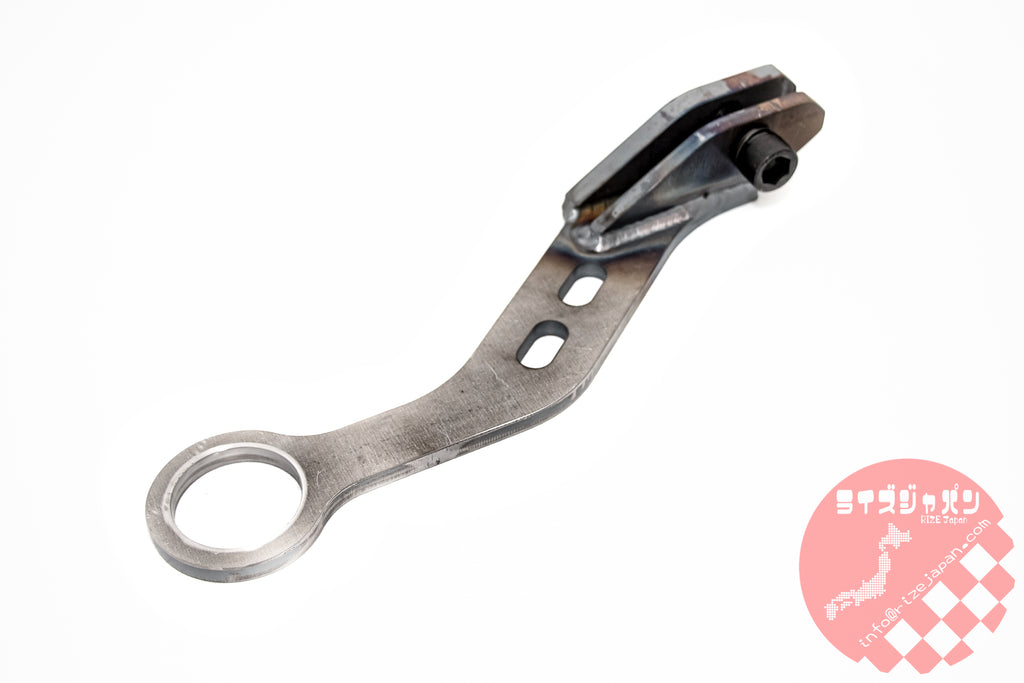 R34 Front Boomerang Tow Hook - Raw Finish Tow Hook RIZE Japan   