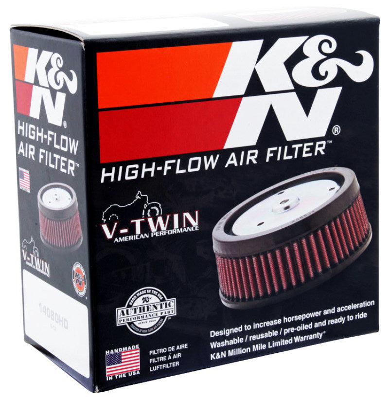 K&N Custom Air Filter Round 5-3/8in OD x 4in ID x 2in H Air Filters - Drop In K&N Engineering   