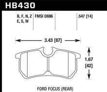 Load image into Gallery viewer, Hawk 00-07 Ford Focus HPS 5.0 Rear Street Brake Pads Brake Pads - Performance Hawk Performance   