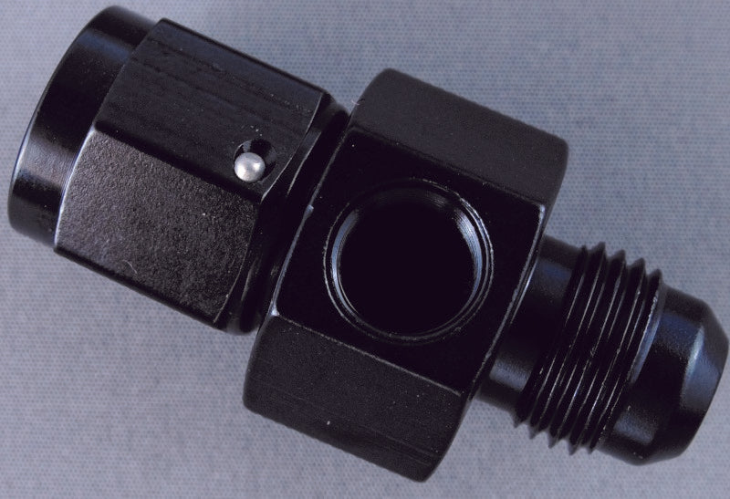 Fragola Inline Gauge Adapter -6AN Male x -6AN Fem - Black Gauge Components Fragola   