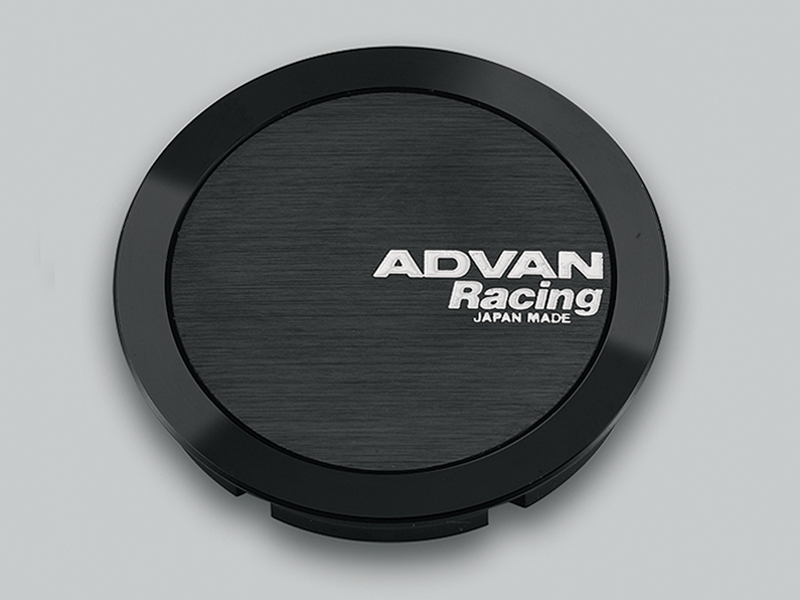 Advan Full Flat 63mm Centercap - Black Wheel Center Caps Advan   