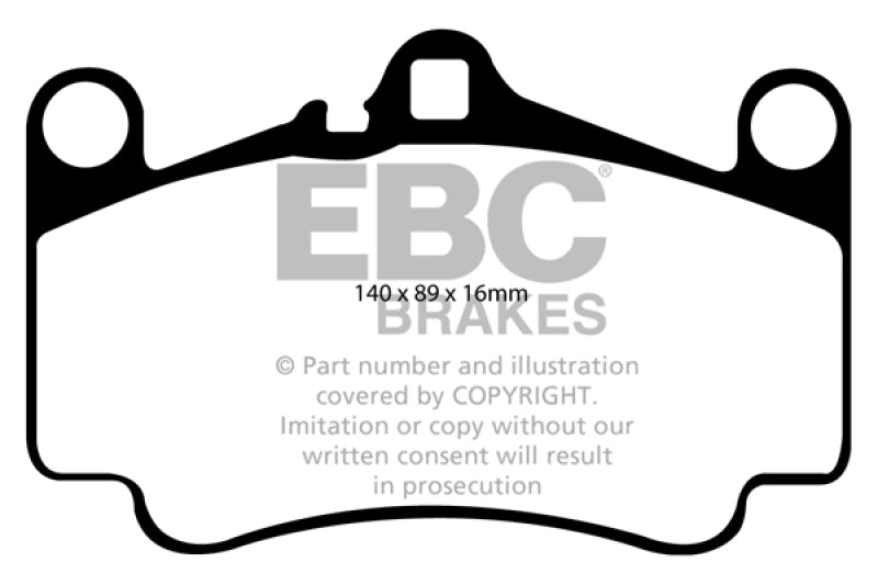EBC 03-05 Porsche 911 (996) (Cast Iron Rotor only) 3.6 Carrera 4S Bluestuff Front Brake Pads Brake Pads - Racing EBC   