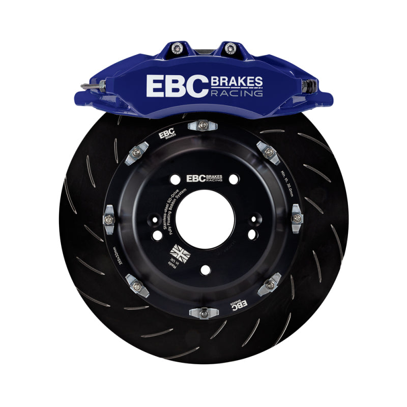 EBC Racing 2019+ Toyota GR Supra Blue Apollo-6 Calipers 380mm Rotors Front Big Brake Kit Big Brake Kits EBC   