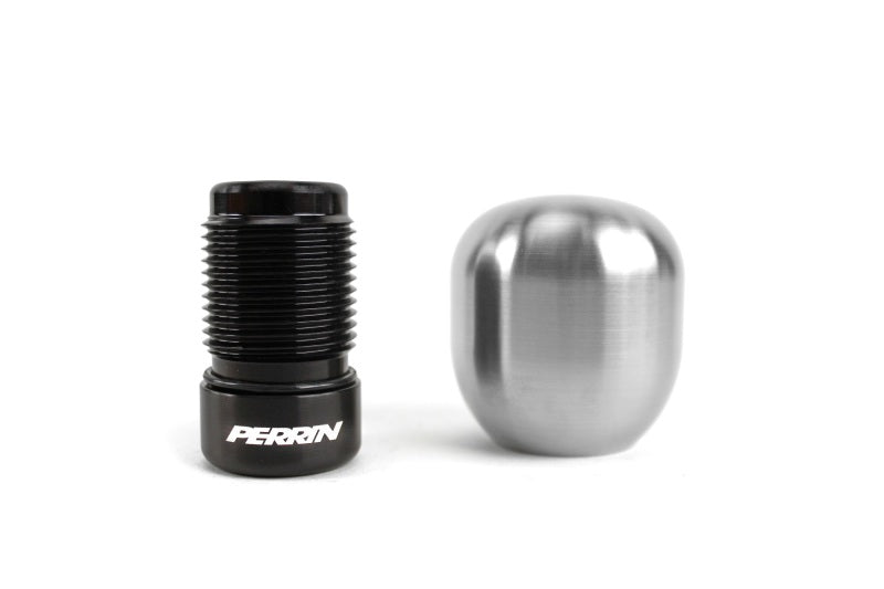 Perrin 2022 BRZ/GR86 Manual Brushed Barrel 1.85in Stainless Steel Shift Knob Shift Knobs Perrin Performance   