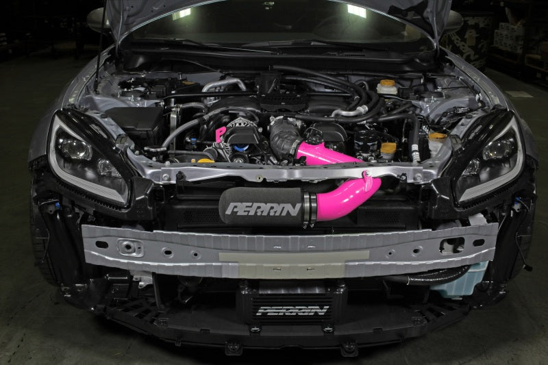 Perrin 22-23 Subaru BRZ/GR86 Cold Air Intake - Hyper Pink Cold Air Intakes Perrin Performance   