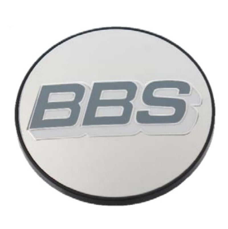 BBS Center Cap 56mm Polished/Grey & White Wheel Center Caps BBS   