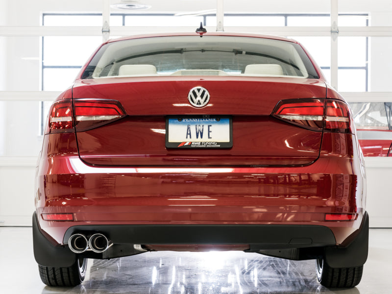 AWE Tuning 09-14 Volkswagen Jetta Mk6 1.4T Track Edition Exhaust - Chrome Silver Tips Catback AWE Tuning   
