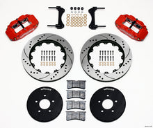 Load image into Gallery viewer, Wilwood Narrow Superlite 6R Front Hat Kit 14.00in Drill Red 1994-2004 Mustang Big Brake Kits Wilwood   