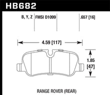 Load image into Gallery viewer, Hawk 05-09 Range Rover LR3 D1099 LTS Street Rear Brake Pads Brake Pads - OE Hawk Performance   