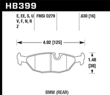 Load image into Gallery viewer, Hawk BMW Motorsport 16mm Thick DTC-60 Rear Race Brake Pads Brake Pads - Racing Hawk Performance   