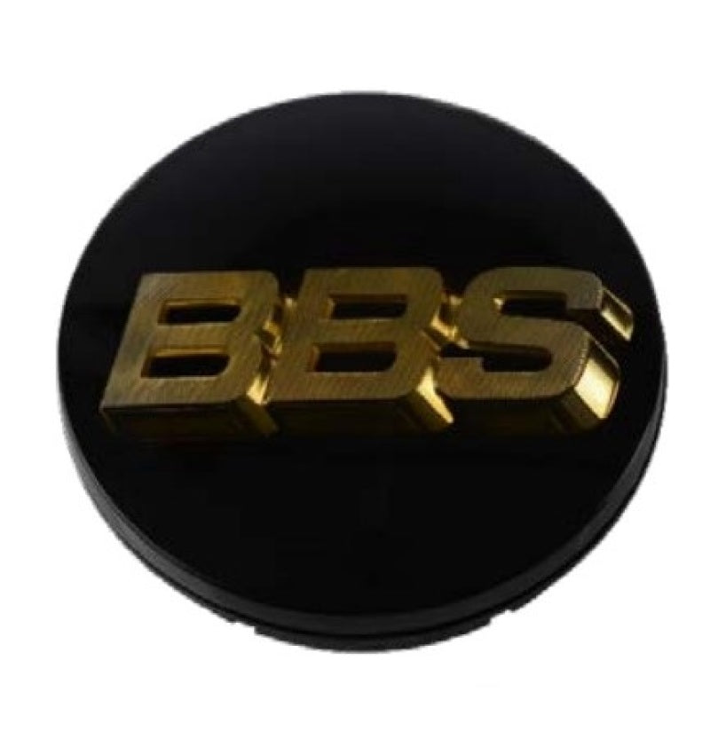 BBS Center Cap 56mm Black/Gold (56.24.012) Wheel Center Caps BBS   