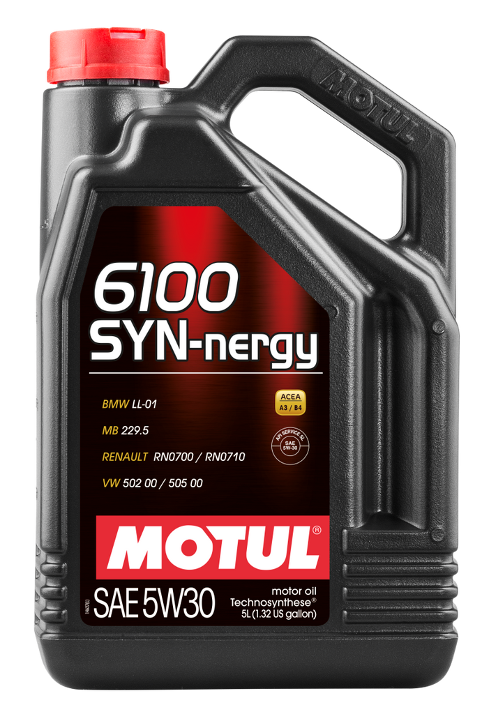 Motul 5L Technosynthese Engine Oil 6100 SYN-NERGY 5W30 - VW 502 00 505 00 - MB 229.5 Motor Oils Motul   