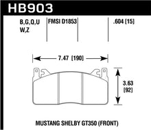 Load image into Gallery viewer, Hawk 15-17 Ford Mustang HPS 5.0 Front Brake Pads Brake Pads - Performance Hawk Performance   