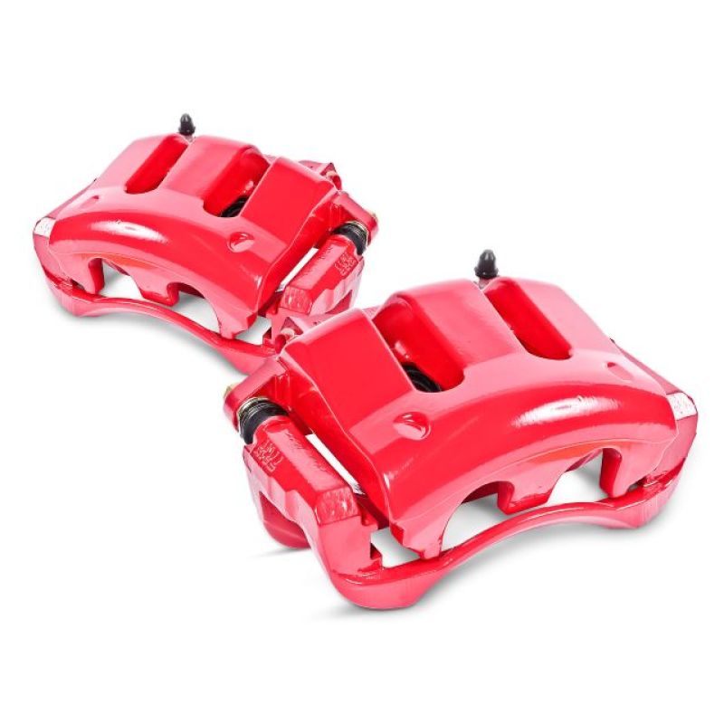 Power Stop 05-14 Ford Mustang Rear Red Calipers w/Brackets - Pair Brake Calipers - Perf PowerStop   