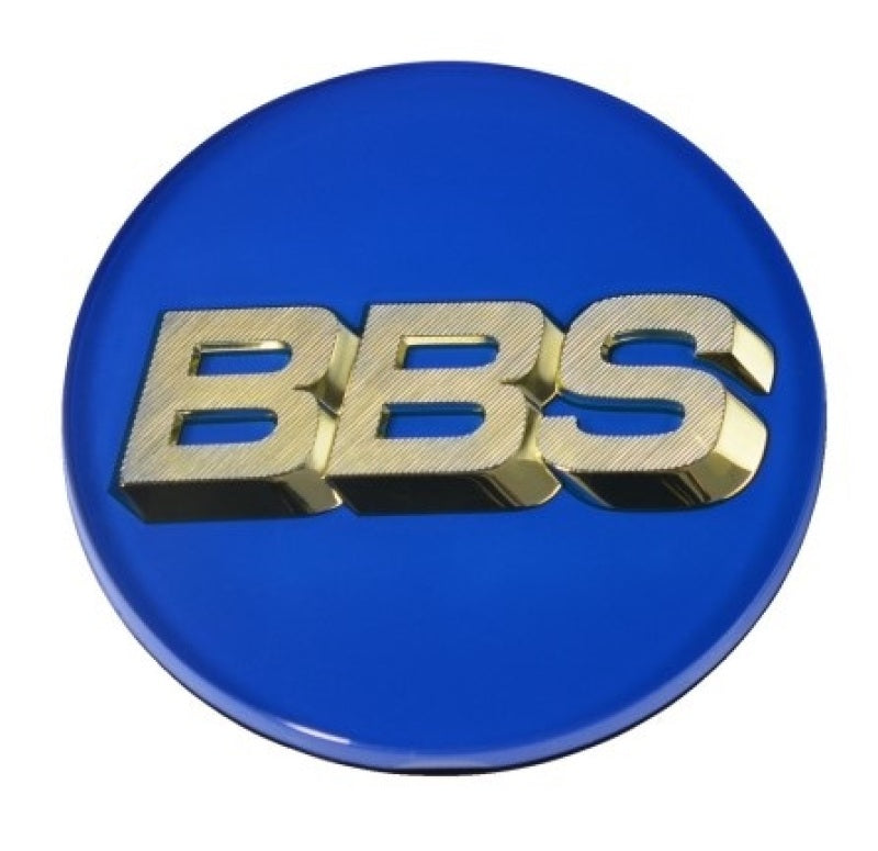 BBS Center Cap 70.6mm Blue/Gold (3-Tab) Wheel Center Caps BBS   