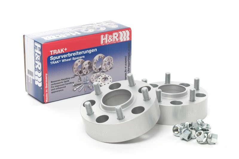 H&R Trak+ 25mm DRM Wheel Spacer Bolt 5x120 Center Bore 72.5 Thread 14x1.5 - Black Wheel Spacers & Adapters H&R   
