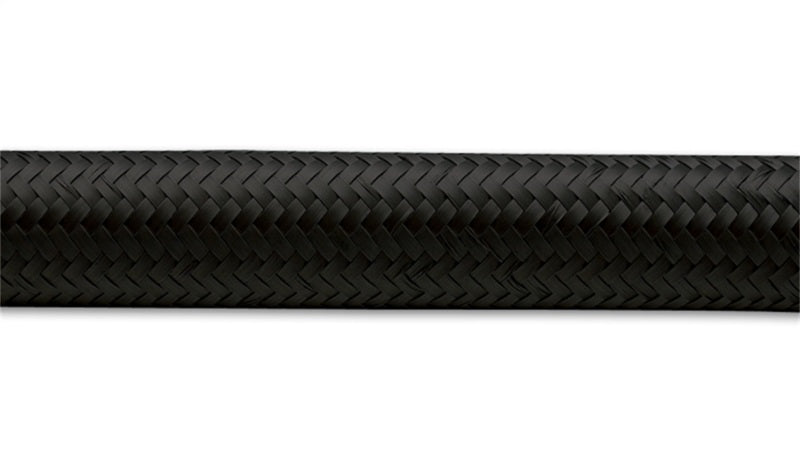 Vibrant -16 AN Black Nylon Braided Flex Hose .89in ID (50 foot roll) Hoses Vibrant   