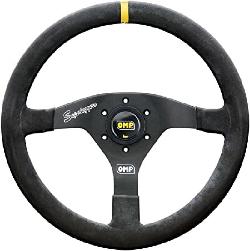 OMP Velocita Superleggero Suede Leather 350mm Diameter Steering Wheel Black Steering Wheels OMP   