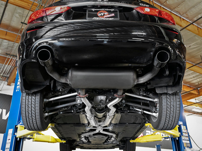 aFe Takeda 2.5in to 3in 304 SS Y-Pipe Exhaust System 16-18 Infiniti Q50/Q60 V6-3.0L (tt) X Pipes aFe   