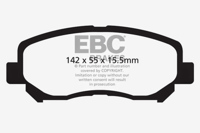 EBC 12+ Mazda CX-5 2 Yellowstuff Front Brake Pads Brake Pads - Performance EBC   