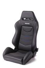 Load image into Gallery viewer, Recaro Speed V Driver Seat - Black Leather/Blue Suede Accent Reclineable Seats Recaro   