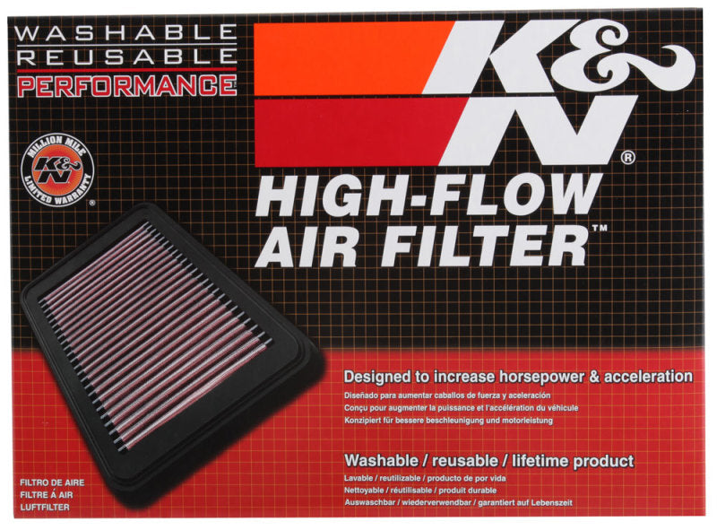 K&N Custom Oval Air Filter 7.75in OW X 14.625in OL x 2in H Air Filters - Drop In K&N Engineering   