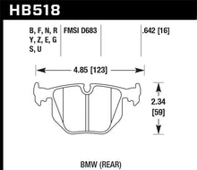 Load image into Gallery viewer, Hawk 2001-2006 BMW 330Ci HPS 5.0 Rear Brake Pads Brake Pads - Performance Hawk Performance   