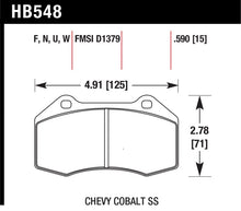 Load image into Gallery viewer, Hawk 07-10 Chevy Cobalt w/Brembo Front Calipers DTC-30 Front Race Pads Brake Pads - Racing Hawk Performance   