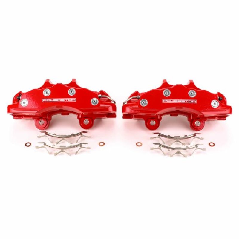Power Stop 06-13 Chevrolet Corvette Front Red Calipers - Pair Brake Calipers - Perf PowerStop   