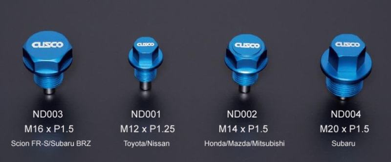 Cusco Neodymium Magnetic Drain Bolt - Toyota/Nissan Drain Plugs Cusco   