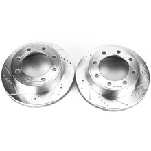 Load image into Gallery viewer, Power Stop 00-05 Ford Excursion Front Evolution Drilled &amp; Slotted Rotors - Pair Brake Rotors - Slot &amp; Drilled PowerStop   