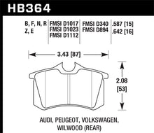 Load image into Gallery viewer, Hawk 88-92 VW Golf GTI / 87-88 Scirocco Blue 9012 Race Rear Brake Pads Brake Pads - Racing Hawk Performance   